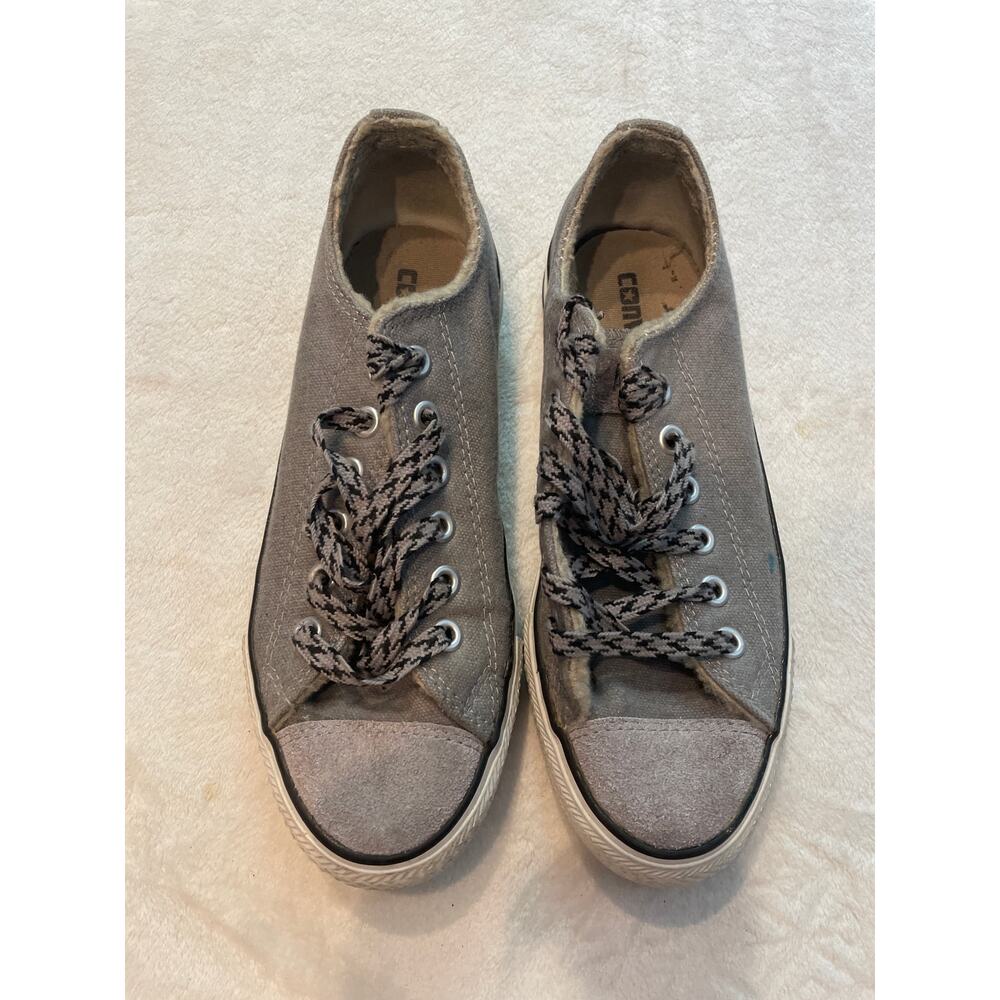 CONVERSE Women's Chuck Taylor Spec OX Sneakers Size 5 Grey Low Top Canvas - Picture 1 of 10